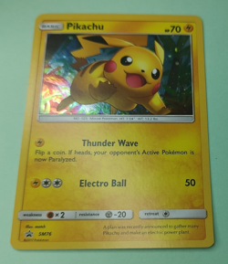 Pokemon TCG - Pikachu SM76 Cosmos Foil Sun & Moon Black Star Promo Card - Image 3