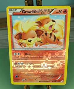 Pokemon Growlithe RC4/RC25 Legendary Treasures: Radiant Collection Holo TCG Card - Image 1