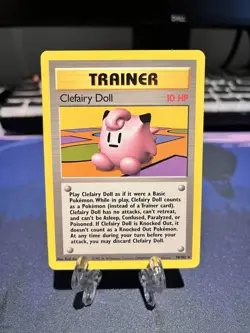 Pokemon Clefairy Doll Trainer Base Set Rare Vintage 1999 English Card 70/102 - Image 1