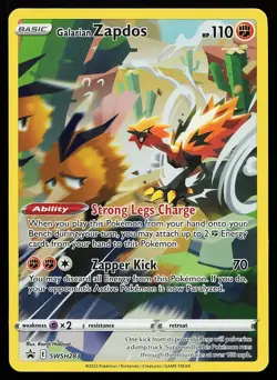 Galarian Zapdos SWSH283 Holo Sword & Shield Promo Pokemon Card - Image 1