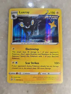 Pokemon Card Luxray Holo Rare SWSH05: Battle Styles 048/163 Pack Fresh - Image 1