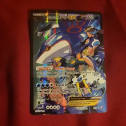 Team Aqua's Kyogre EX 6/34 Double Crisis Ultra Rare Holo Full Art Pokemon Card - Image 1
