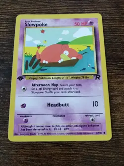 Slowpoke 67/82 1st Edition Team Rocket Non Holo Pokemon Card - Image 1