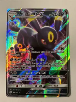 Pokemon Umbreon GX 80/149 Ultra Rare Full Art Holo Card SM Base Set NM Minty - Image 1