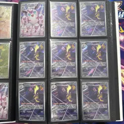 Lot Of 91 Modern Pokemon Cards IRs, FULL ART & More With Binder Near Mint - Image 3