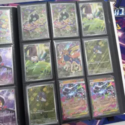 Lot Of 91 Modern Pokemon Cards IRs, FULL ART & More With Binder Near Mint - Image 5