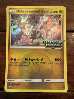 Pokemon TCG Reshiram, Zekrom & Kyurem Jumbo Card - LP - Image 1