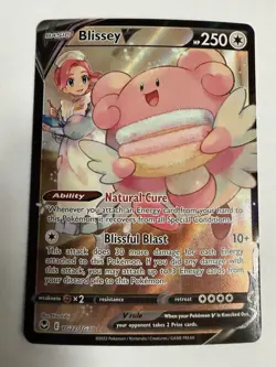 Pokemon Blissey V Full Art Ultra Rare Holo TG22/TG30 Silver Tempest Card - Image 1