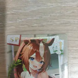 SP-02 Tokai Teio Uma Musume Peach Party Goddess Story Waifu Holo Card - Image 2