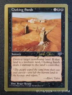 MTG Choking Sands (1997 Jakub Slemr) World Championship (DS3D1C5) - Image 1