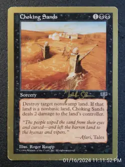 MTG Choking Sands (1997 Jakub Slemr) World Championship (DS3D1C5) - Image 3