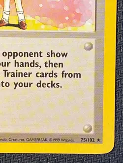 English Lass Base Set 75/102 Trainer - Unlimited Non-Holo Rare LP - Pokemon TCG - Image 5