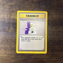 Imposter Professor Oak 73/102 Base Set Unlimited Rare Trainer Pokemon TCG - Image 1
