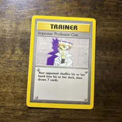 Imposter Professor Oak 73/102 Base Set Unlimited Rare Trainer Pokemon TCG - Image 2