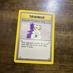 Imposter Professor Oak 73/102 Base Set Unlimited Rare Trainer Pokemon TCG - Image 3