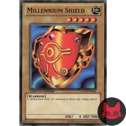 Yugioh Millennium Shield GLD4-EN001 Limited Edition NM - Image 1