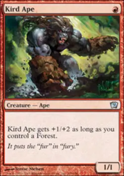 Light Play, Russian MTG Regular Kird Ape 9th Edition Magic the Gathering - Image 1