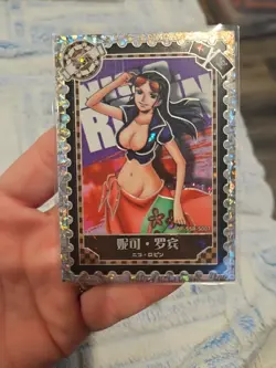 One Piece Collectible Trading Thick Card Stock Nico Robin OP-SGR-S007 Holo - Image 1