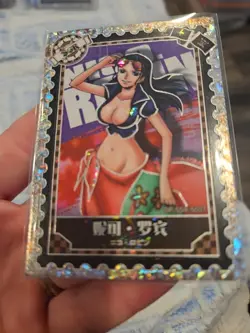One Piece Collectible Trading Thick Card Stock Nico Robin OP-SGR-S007 Holo - Image 3