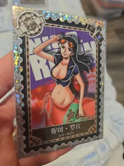 One Piece Collectible Trading Thick Card Stock Nico Robin OP-SGR-S007 Holo - Image 4
