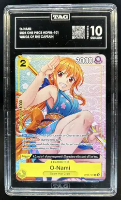 2024 One Piece Wings of The Captain O-Nami Rare #OP06-101 TAG 10 - Image 1