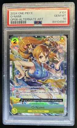 2024 One Piece O-Nami OP06 Alternate Art #101 PSA 10 GEM MINT Gem Mint - Image 1