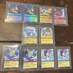 Disney Lorcana Winterspell - Lot of Epic And Legendary 10 Cards total - Image 1