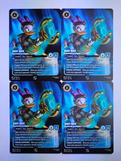 Disney Lorcana Daisy Duck X 4 Paranormal Investigator Set Championship Non Foil - Image 1