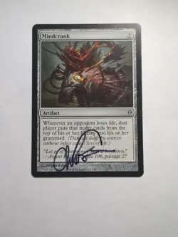 MINDCRANK Chris Rahn ARTIST Autographed Magic MTG Non Foil - Image 1