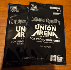 2 x Union Arena TCG Trading Card Jujutsu Kaisen Box Promotion Pack Sealed - Image 1
