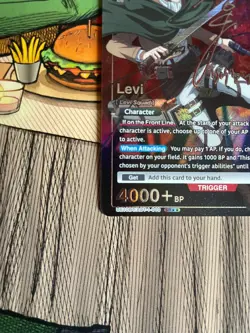 Signed UNION ARENA Attack on titan Levi UA23BT/AOT-1-010_SR ☆☆ English - Image 5