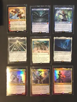 Lot of 9, MTG Mythic Rare Cards 3 Foil 7 Legendary LTR - Image 1