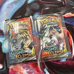 Pokemon Trading Card Game Sun & Moon Cosmic Eclipse Booster Pack Lot Of 2 820650805899 - Image 1