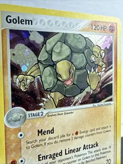 Pokemon TCG - Golem - 6/92 - Pokemon Legend Maker Holo Card - Butt Swirl - Image 2