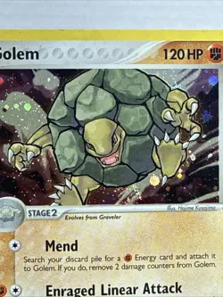 Pokemon TCG - Golem - 6/92 - Pokemon Legend Maker Holo Card - Butt Swirl - Image 3