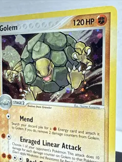 Pokemon TCG - Golem - 6/92 - Pokemon Legend Maker Holo Card - Butt Swirl - Image 4