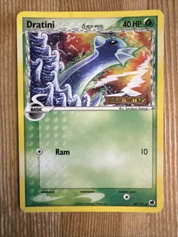 Dratini Delta Species 46/101 EX Dragon Frontiers Revers Holo Pokemon Card MP - Image 1
