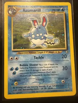 Azumarill 2/111 Neo Genesis Unlimited Rare Holo - Pokemon Card TCG - LP - Image 1
