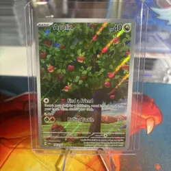 Applin 185/167 Twilight Masquerade Illustration Full Art Holo Pokemon Card NM/M - Image 1