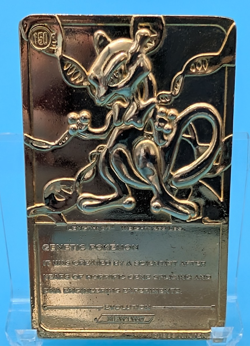 1999 Burger King Limited Edition Pokemon Trading Card 23K Gold Plated Mewtwo - Image 4