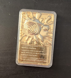 1999 Pokemon Poliwhirl Burger King Promotional Gold Card - Image 2