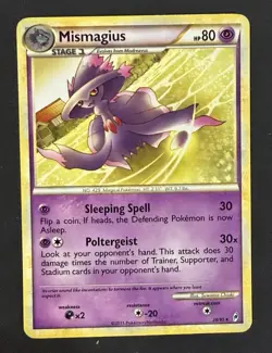 Pokemon Call Of Legends Mismagius 28/95 Rare Card - Image 1