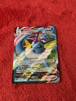 Vaporeon VMAX 030/203 SWSH07: Evolving Skies Holo Pokemon Card Near Mint - Image 5