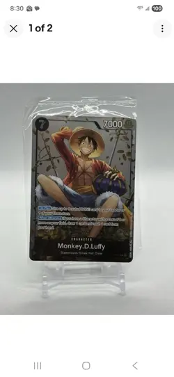 Monkey D. Luffy (Tin Pack Set Vol 2) P-075 One Piece Promotion Cards Foil SEALED - Image 1
