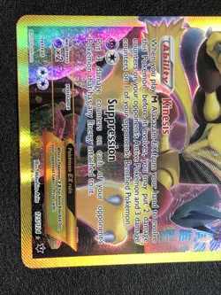 Pokemon TCG Alakazam EX Fates Collide 125/124 Full Art Secret Rare Card - Image 3