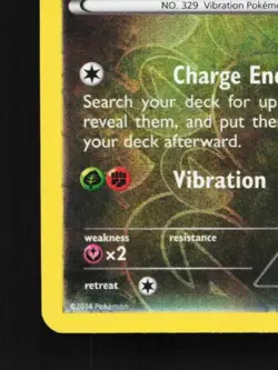 Vibrava 75/111 MP Furious Fists English Pokemon Card TCG - Image 3