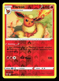 Flareon 026/185 Vivid Voltage LP Reverse Holo Pokemon Card TCG - Image 1