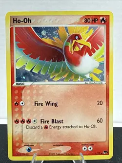 Pokemon TCG Card Ho-Oh 1/17 Full Holo Rare Pop Series 5 1/17 - Image 1