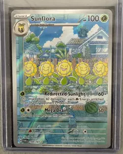Pokemon TCG Sunflora Card 169/167 Twilight Masquerade Series - Image 1