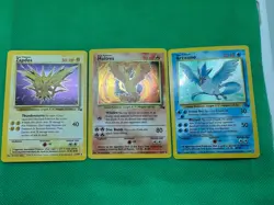 Articuno 2/62 Holo -Zapdos 16/102 Holo - Moltres 12/62 Holo Pokemon Cards - Image 2